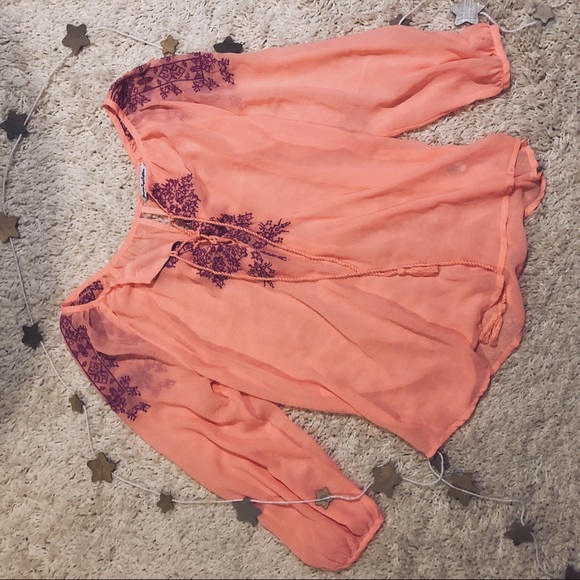 peach american eagle top - Picture 3 of 3